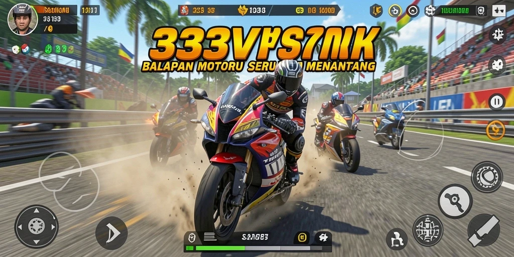Gameplay menarik balapan motor di 333V.