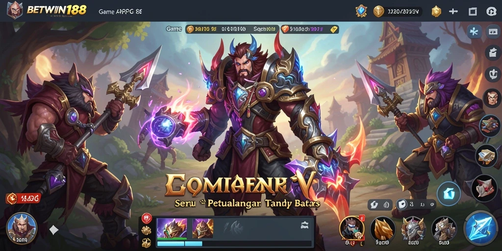 Menampilkan aksi seru dalam gameplay ARPG BETWIN188.
