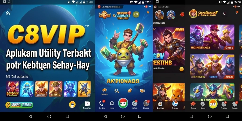Tampilan antarmuka pengguna C8VIP yang sederhana dan fungsional.