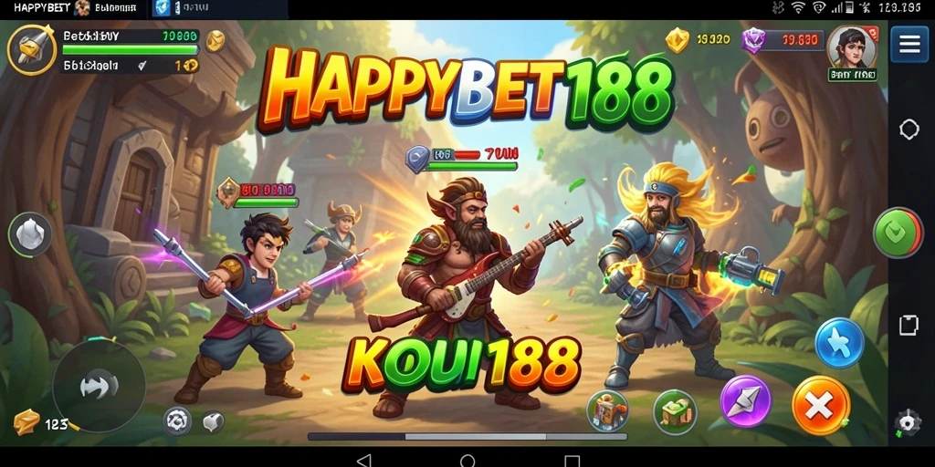 Tampilan gameplay <strong>HAPPYBET188</strong> yang menawan dan penuh aksi petualangan.