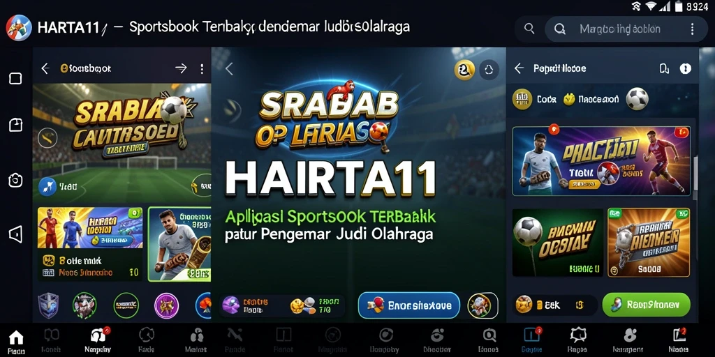 Tampilan HARTA11 menampilkan pengalaman taruhan olahraga yang seru dan interaktif.