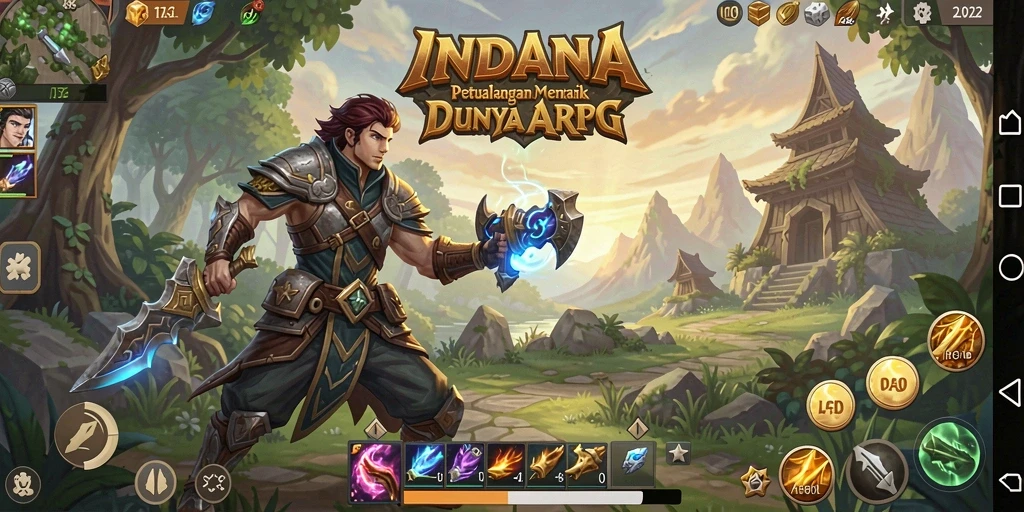 Gameplay ARPG mendebarkan dalam INDAAA dengan pertarungan yang intens dan petualangan yang menantang.