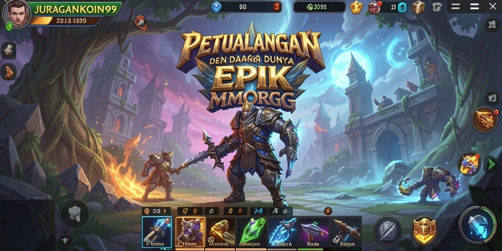Gameplay JURAGANKOIN99 yang seru dan mendebarkan di dalam dunia MMORPG.