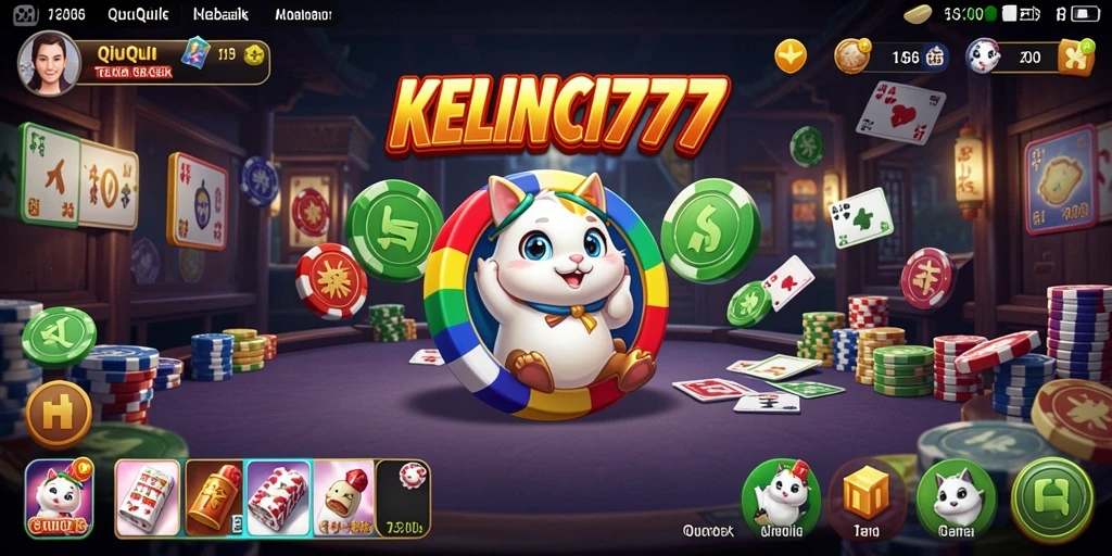 Tampilan gameplay QiuQiu yang seru dan interaktif.