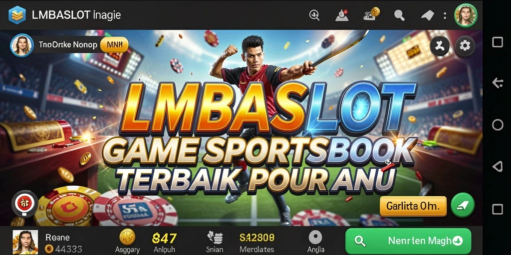 Screenshot utama LMBASLOT menampilkan gameplay taruhan olahraga yang menarik.