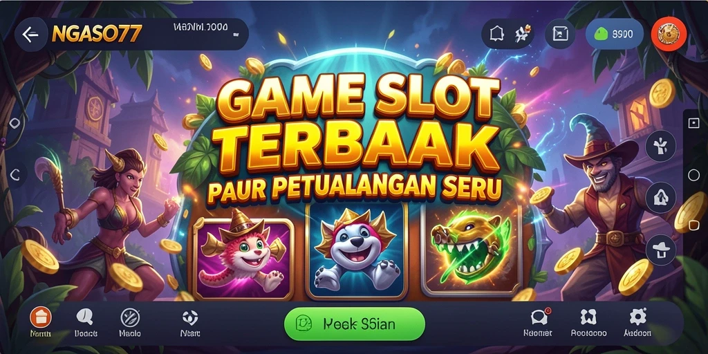 Screenshot gameplay <strong>NGASO77</strong> yang penuh warna dan menarik.
