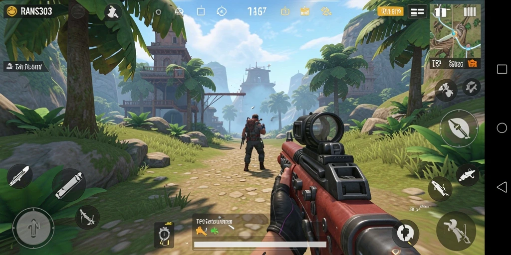 Tampilan gameplay mendebarkan dari RANS303 dengan aksi TPS.