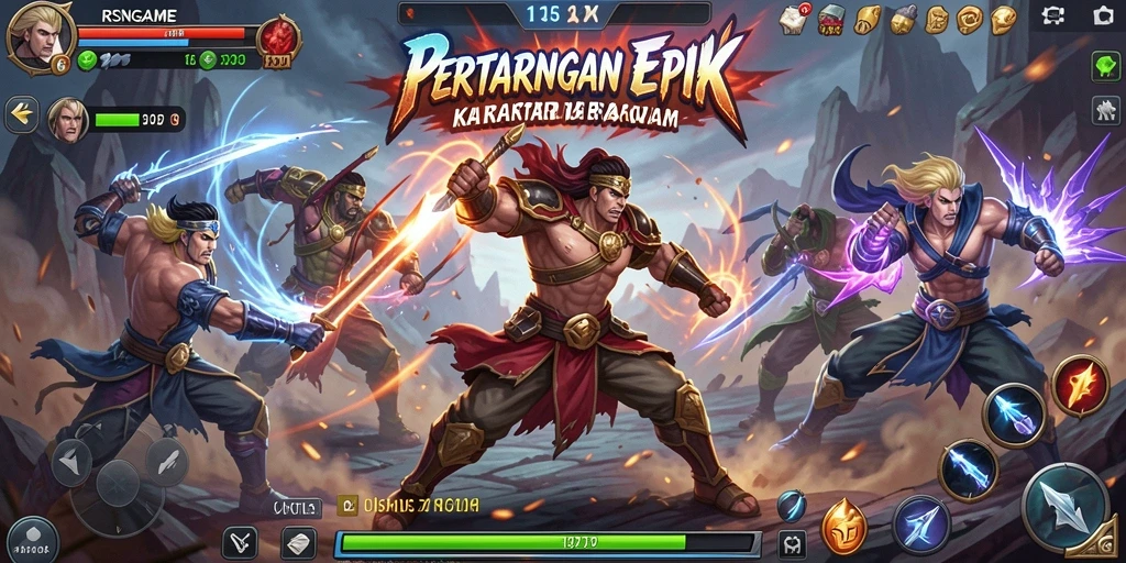 Tampilan gameplay RSNGAME yang penuh aksi dan seru.