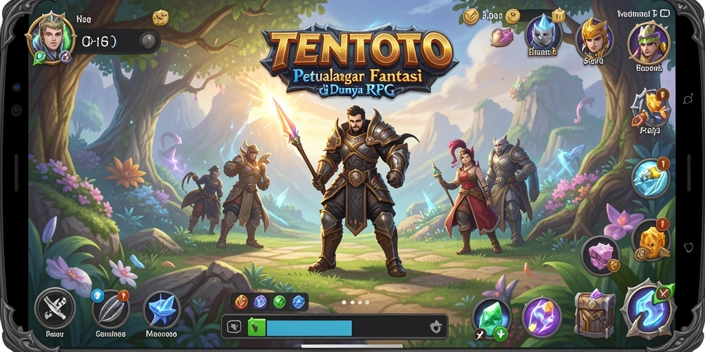 Tampilan gameplay TENTOTO yang penuh aksi dan strategi.